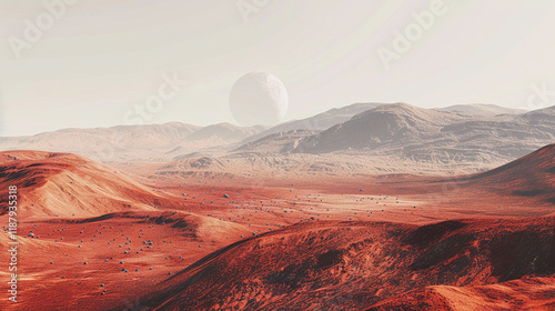 the earth in the desert