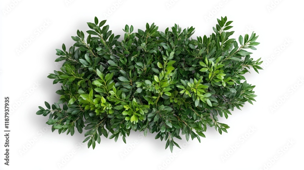 Lush green leaves on white background Lush green leaves on white background