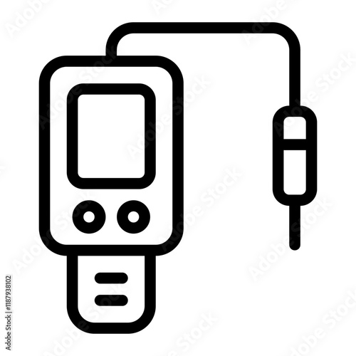 Ph Meter Line Icon