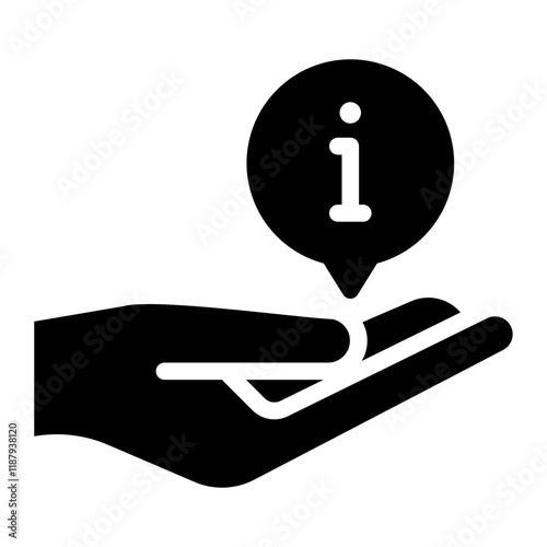 hand glyph icon