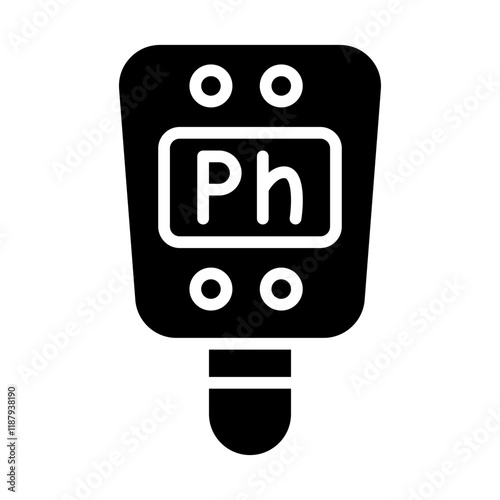 Ph Meter Solid Icon
