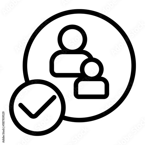 Safe Child Line Icon