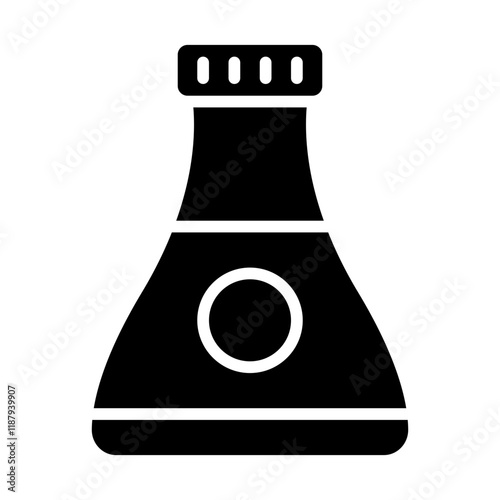 Sauce Bottle Solid Icon