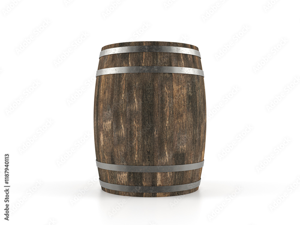 Fototapeta premium Wooden barrel