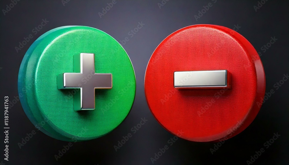 Fototapeta premium plus minus 