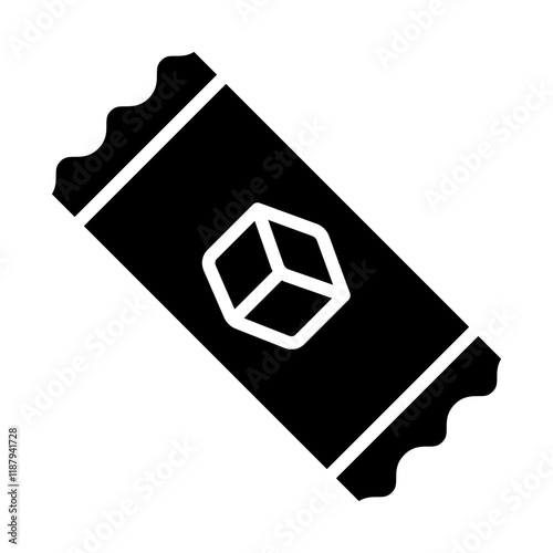 Sugar Sachet Solid Icon