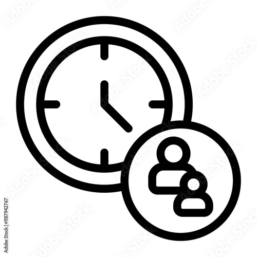 Time Control Line Icon