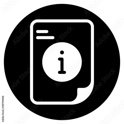 info glyph icon