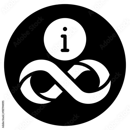 infinity glyph icon