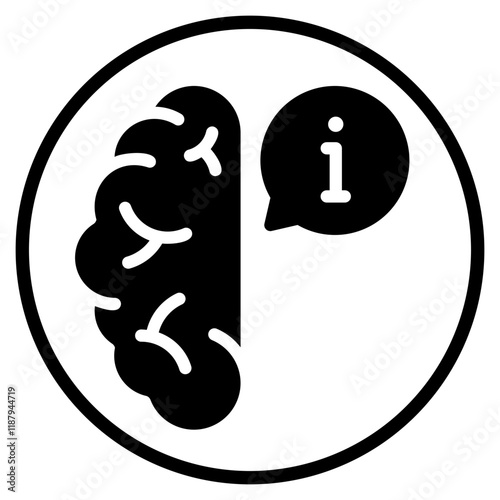 brain glyph icon