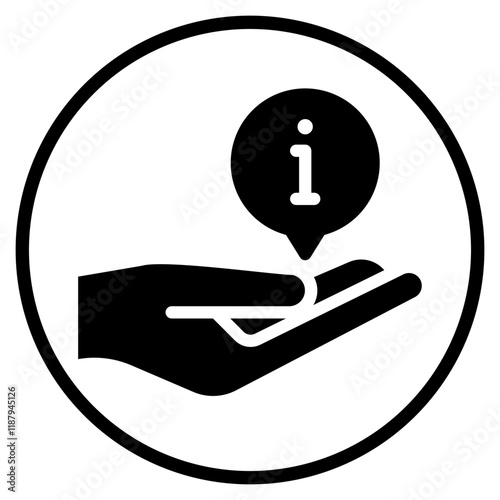 hand glyph icon