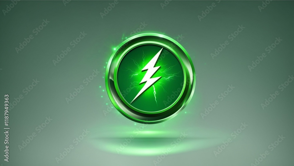 A green circle with a white lightning bolt icon is centered in the image. This symbol represents the selected illustrations, as part of graphic resources, on the Adobe Stock upload page.
A green circle with a white lightning bolt icon is centered in the image. This symbol represents the selected illustrations, as part of graphic resources, on the Adobe Stock upload page.