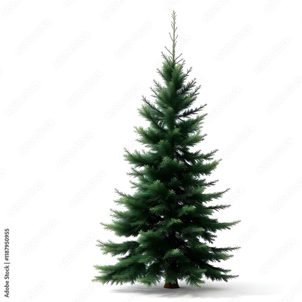 Firtree isolated on white background Firtree isolated on white background