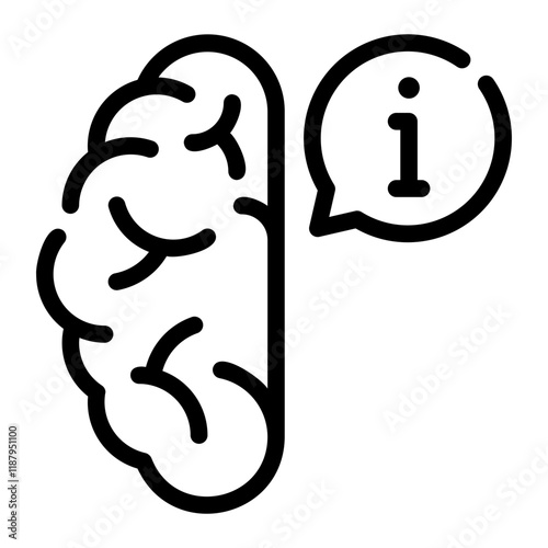 brain line icon