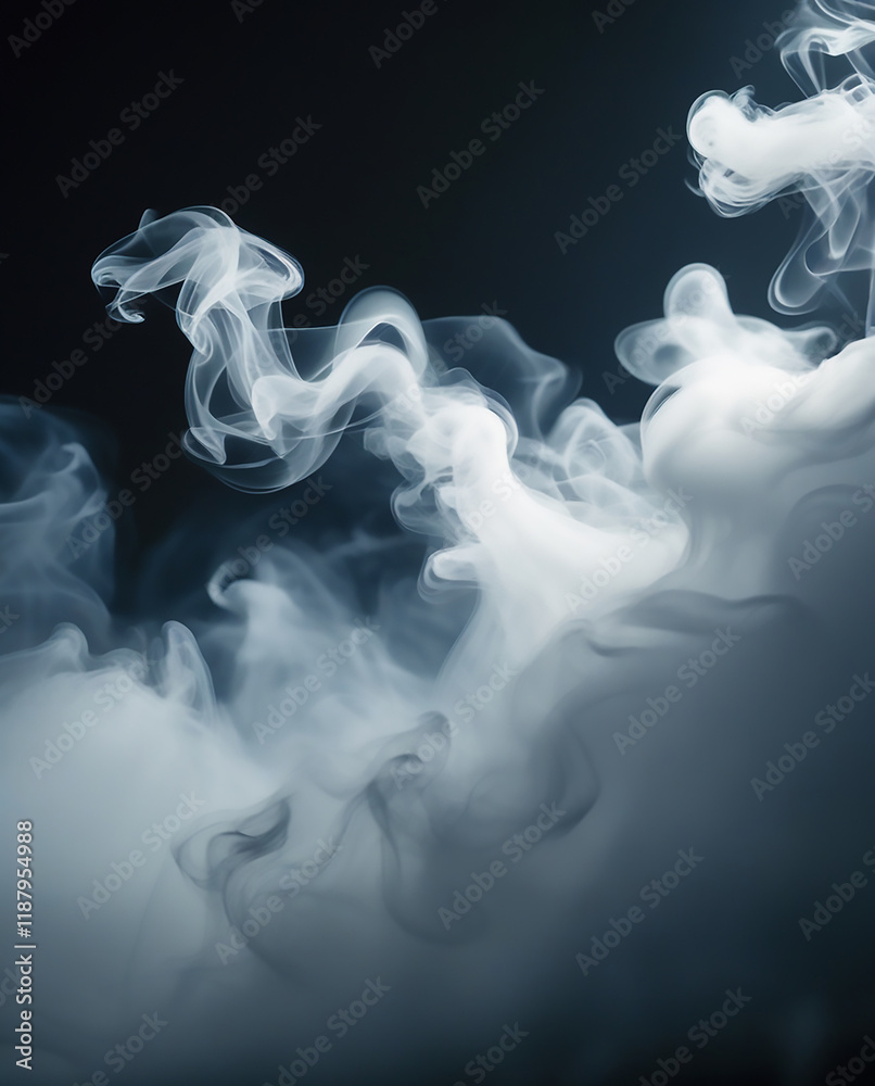 Fototapeta premium White smoke structure