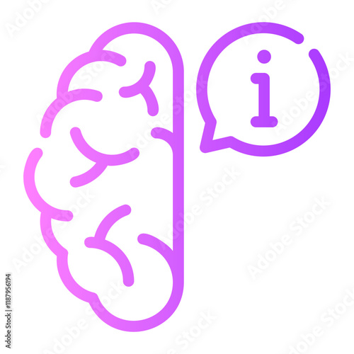 brain gradient icon