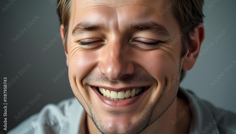 A portrait of a smiling person A portrait of a smiling person