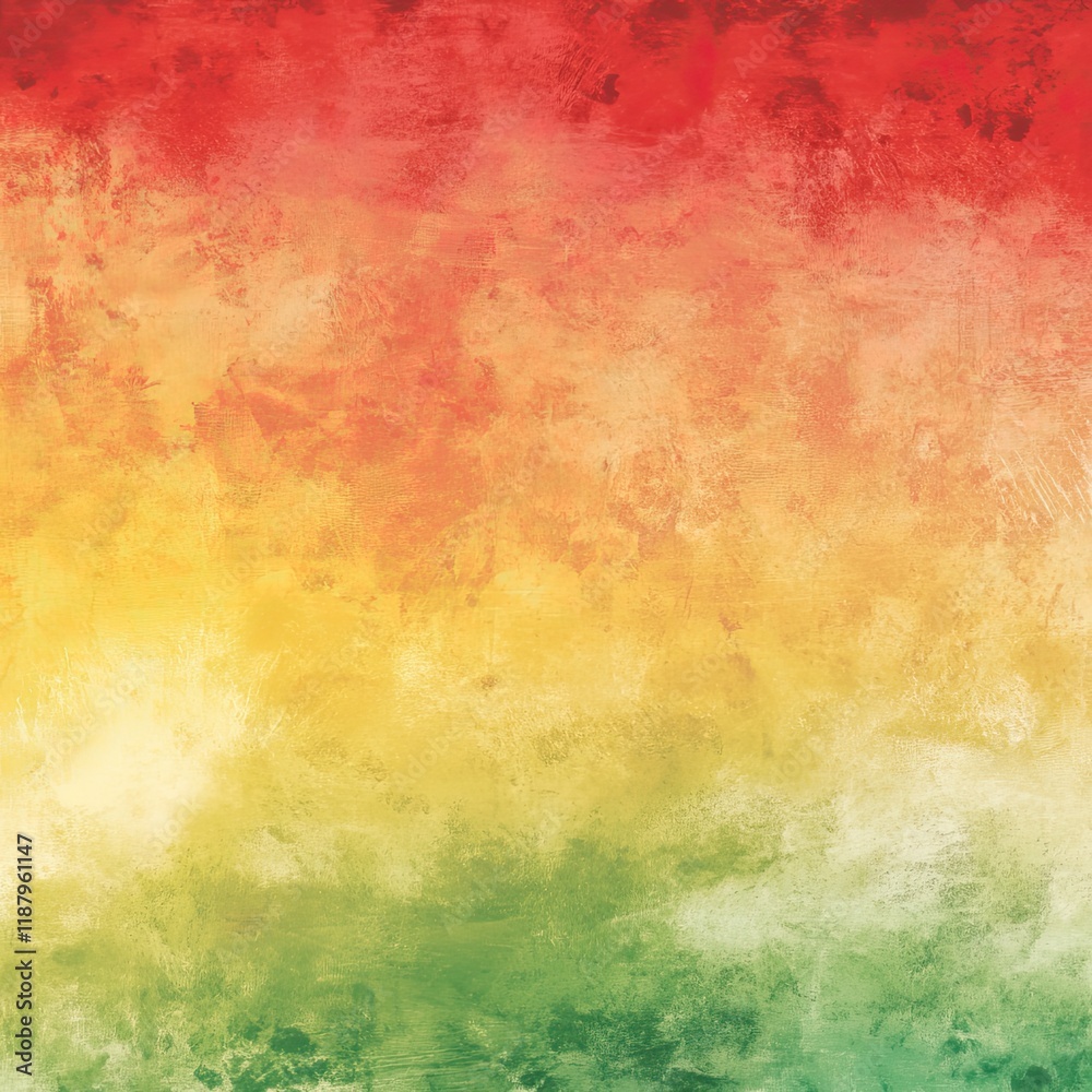 Obraz premium Red Yellow Green Watercolor Texture
