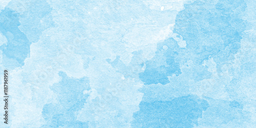 abstract ice cube texture or background It makes me feel fresh and feel good, blue watercolor Stain artistic vector used as being an element,  Bright painted sky blue watercolor background.