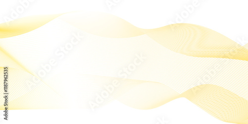 Abstract frequency wave gold line vector business texture. Pattern line blend curve flow futuristic. Modern background futuristic energy sound waves technology concept white background.
