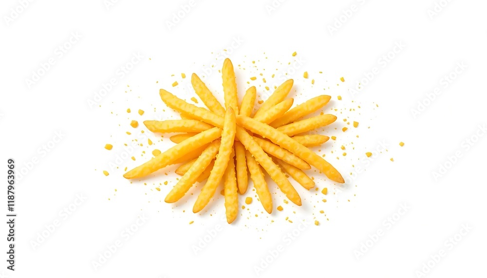 Obraz premium Crispy French Fries: A Golden Burst of Flavor