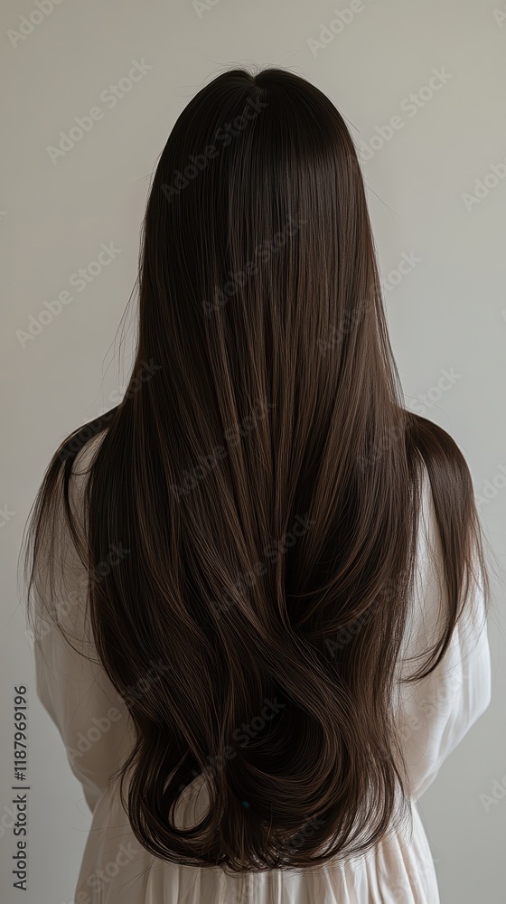 Beautiful model girl with Brown hair strand,silky healthy chestnut wavy hair strand,hair wavy ribbon, with smooth,Keratin straightening,Treatment,straight long hair,procedures,Smooth hairstyle. Beautiful model girl with Brown hair strand,silky healthy chestnut wavy hair strand,hair wavy ribbon, with smooth,Keratin straightening,Treatment,straight long hair,procedures,Smooth hairstyle.