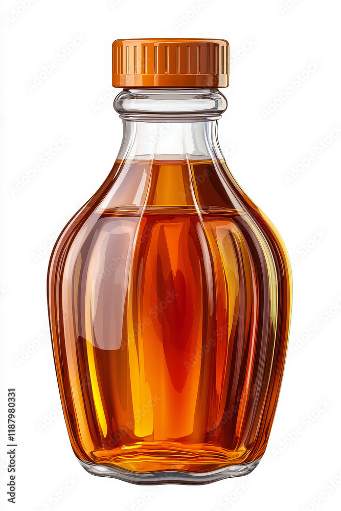 Rich Amber Liquid in Elegant Glass Decanter, Exquisite Design. Rich Amber Liquid in Elegant Glass Decanter, Exquisite Design.