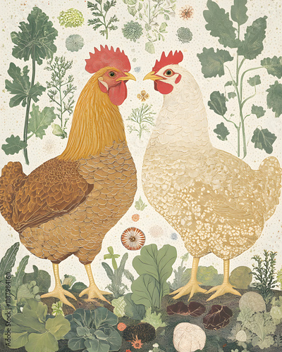 Wallpaper Mural Creative Chicken Concepts, From Vibrant Farm Scenes and  Food Styling Torontodigital.ca
