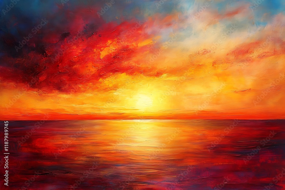 Obraz premium sunset over the sea