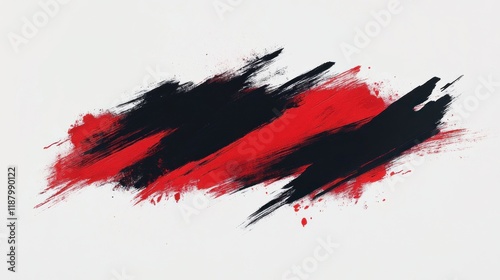 Red black paint strokes background texture design