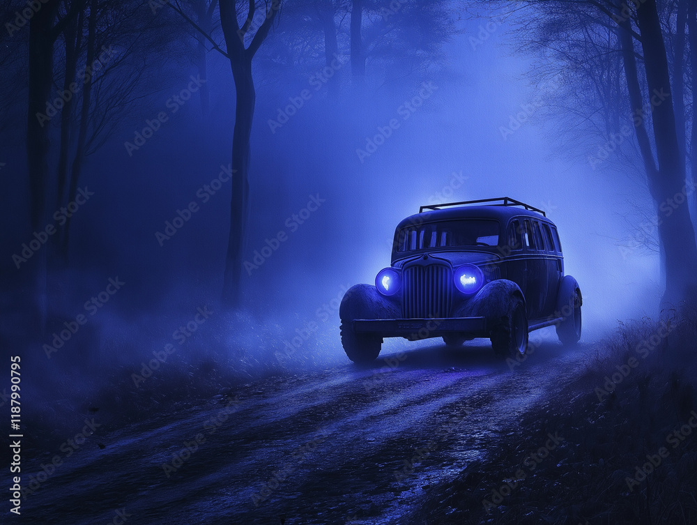 Haunting Halloween Trail with Hearse-Style Carriage Haunting Halloween Trail with Hearse-Style Carriage