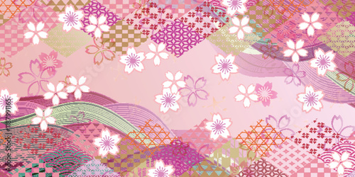 和柄　桜　春　背景