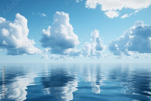 Serene water reflections tranquil ocean landscape photography calm environment aerial view nature's beauty