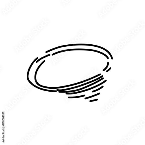 Cartoon doodle bomb explosion