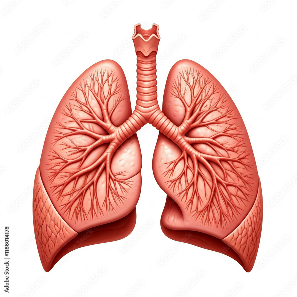 3d illustration of human lungs isolated on white background 3d illustration of human lungs isolated on white background