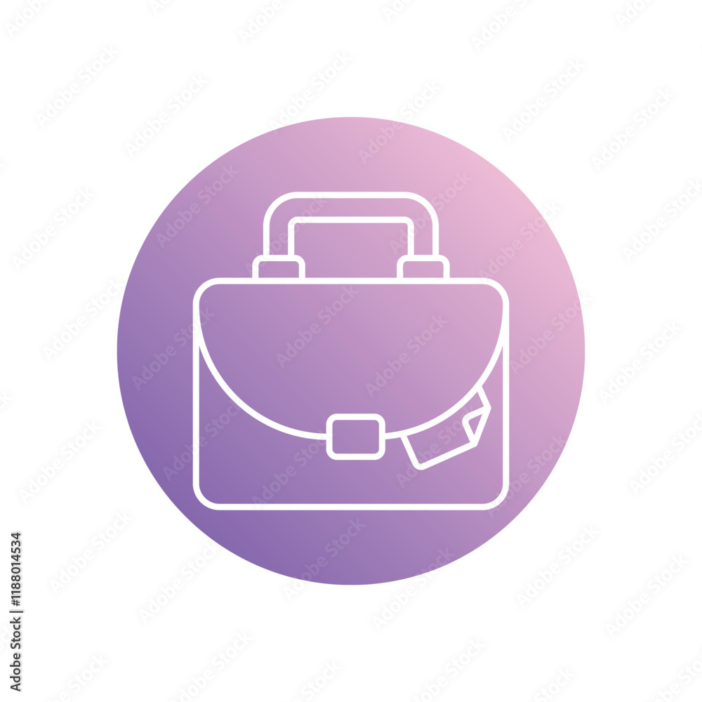 Briefcase icon isolated on a white background. Vector illustration. Briefcase icon isolated on a white background. Vector illustration.