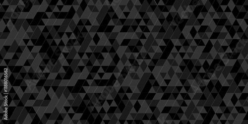 Vector geometric seamless black, gray cube square low polygon texture wallpaper. abstract surface creative diamond pattern corporate. black polygon Mosaic triangle overlap texture background.