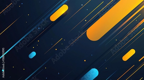 Abstract digital background with dynamic lines and shapes in vibrant colors.