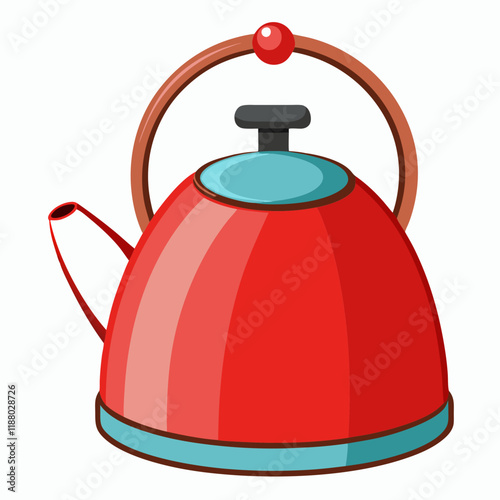 colorful illustration of a kettle