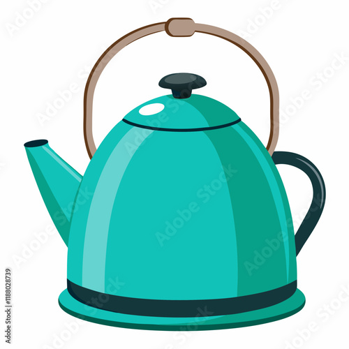 colorful illustration of a kettle