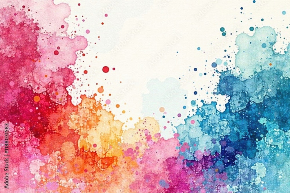 Fototapeta premium Abstract watercolor blots & splatters, ideal for business card & flyer designs , card design, bundle, texture