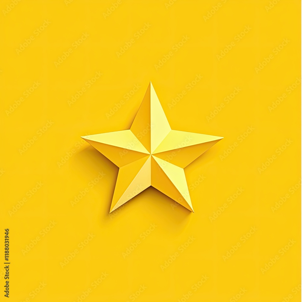 Obraz premium Yellow Star Award