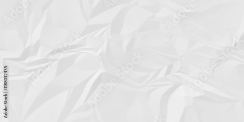 White wrinkly backdrop paper background. panorama craft wrinkly paper texture background, crumpled pattern texture. paper crumpled texture. white fabric crushed textured crumpled.