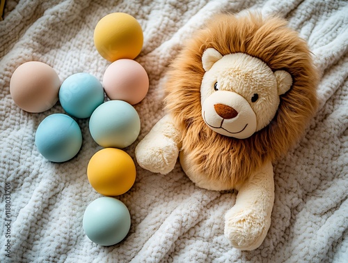 Design a soft plush toy that babies can cuddle safely