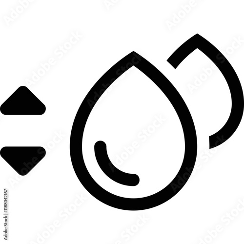Simple vector icon air humidity
