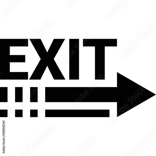Simple vector icon exit
