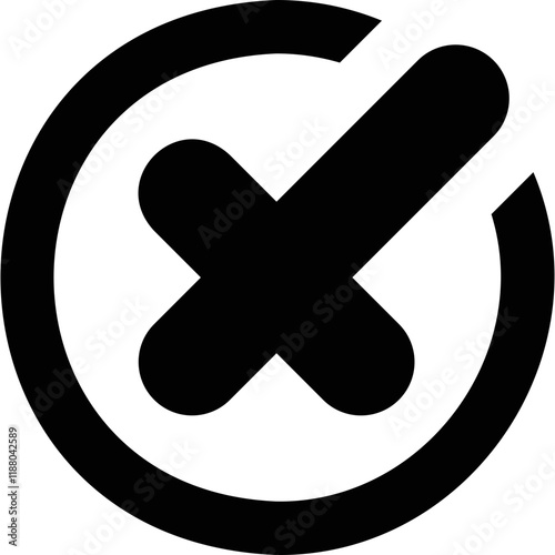 Simple vector icon cross
