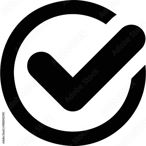 Simple vector icon check mark
