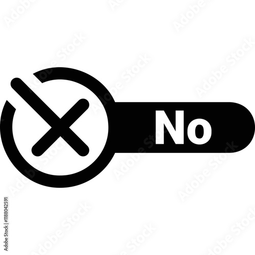 Simple vector icon denial
