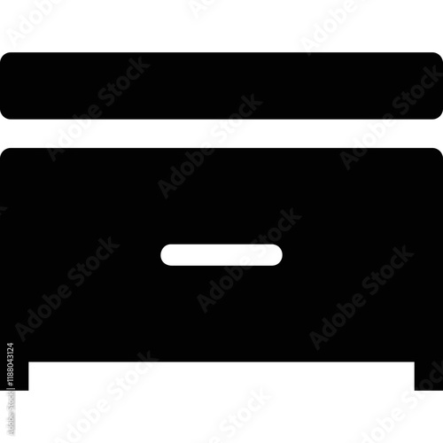 Simple vector icon bedside table
